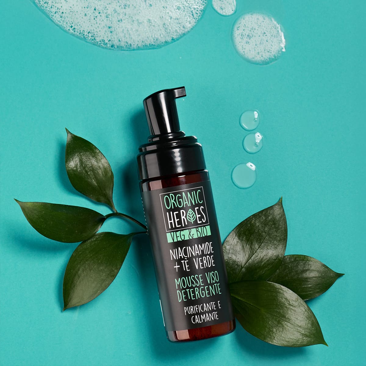 Mousse Detergente Viso Niacinamide + Tè Verde