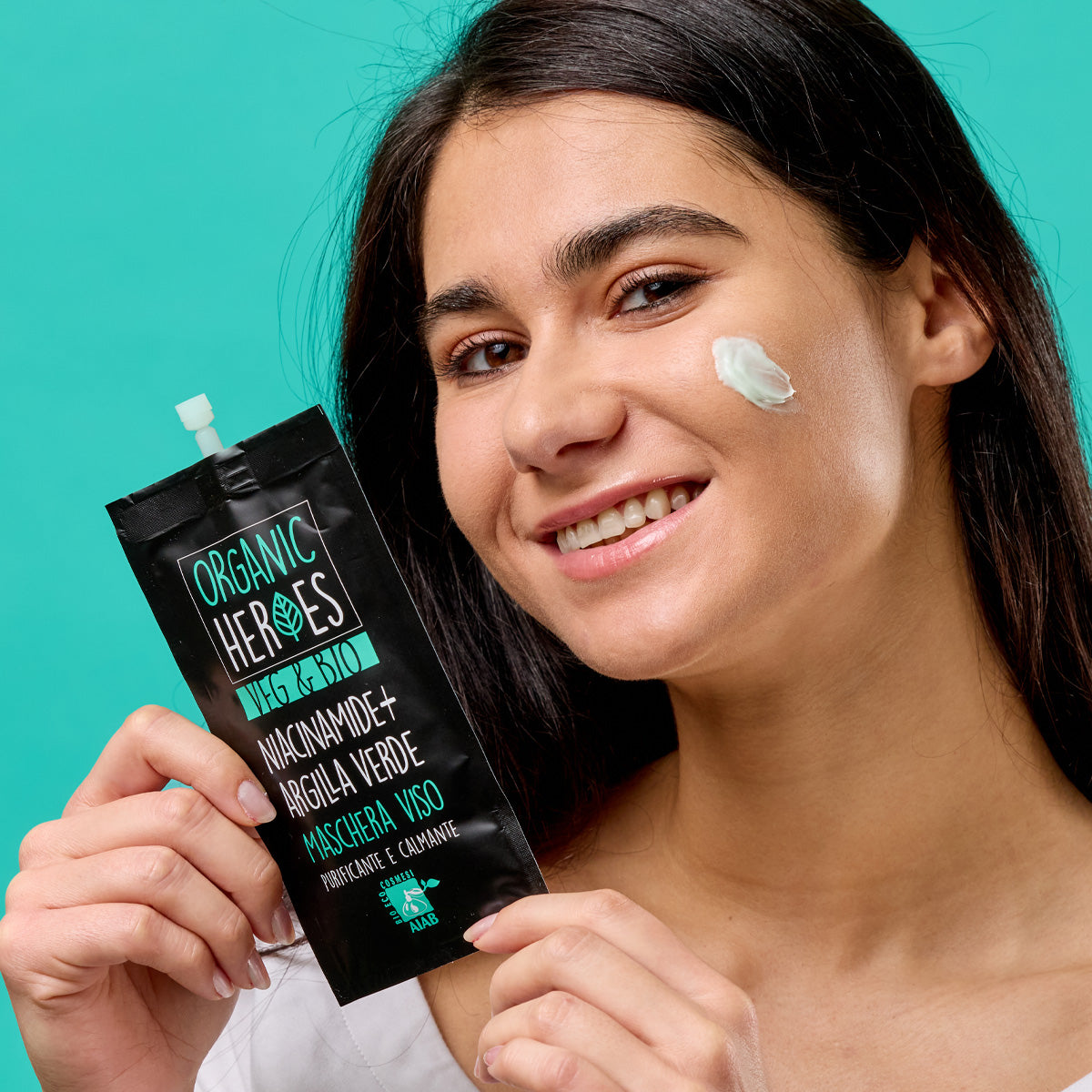 Maschera Viso Niacinamide + Argilla Verde