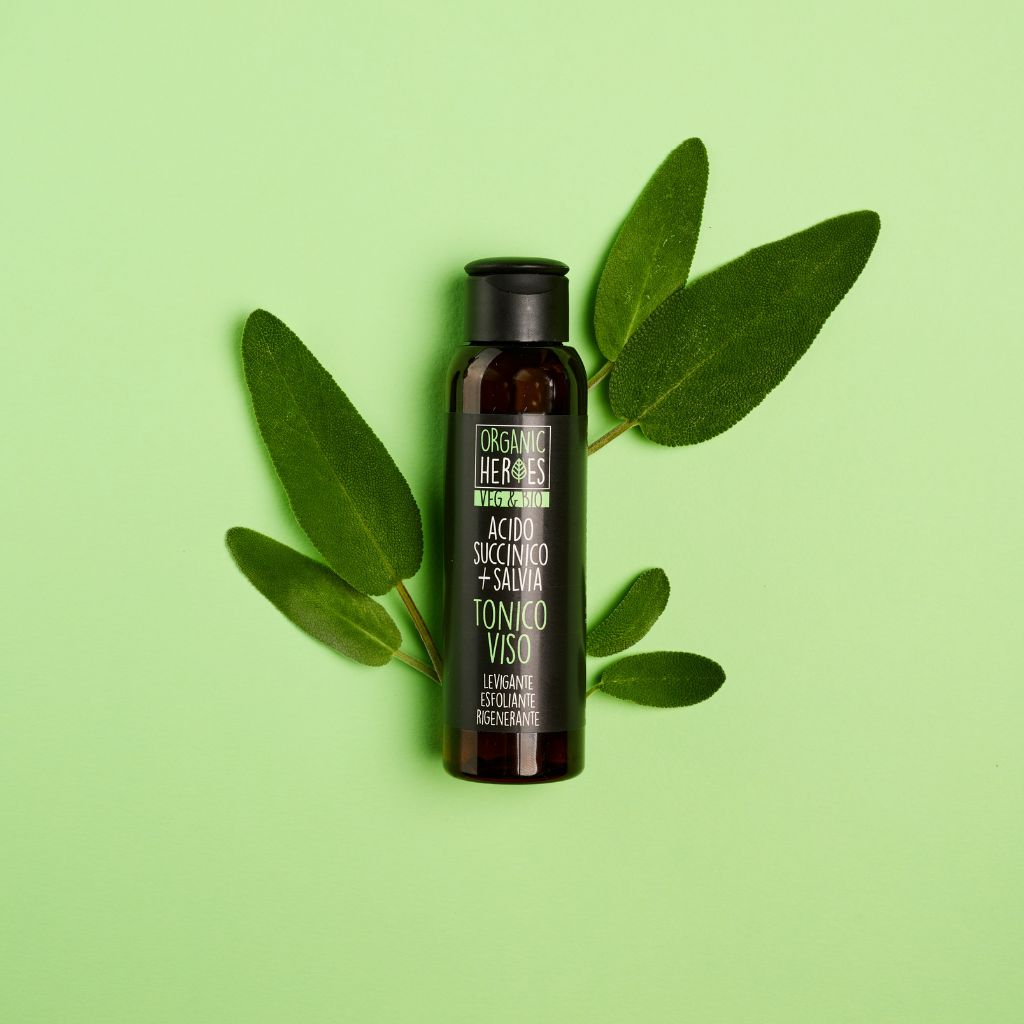 Tonico Viso Esfoliante Acido Succinico + Salvia